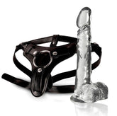 Invisible Hunter Strap-On Harness 8 inch Realistic Dildos